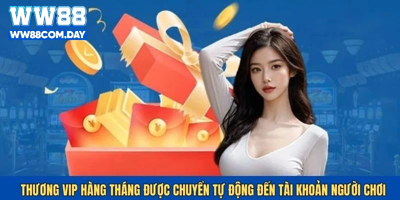 Chương trình thưởng cấp VIP hàng tháng sẽ tự động chuyển tiền vào tài khoản người chơi